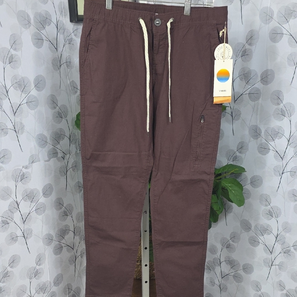 NWT Vuori Ripstop Crop Pants - Chestnut Brown - Women's Size Med - Picture 4 of 10
